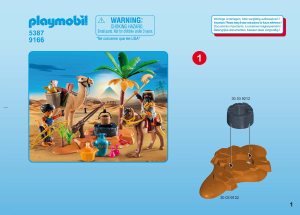 Mode d’emploi Playmobil set 5387 Egyptians Pilleurs égyptiens avec trésor