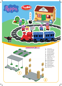 Manual de uso PlayBIG Bloxx set 800057079 Peppa Pig Estación de tren