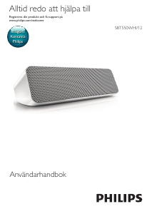 Bruksanvisning Philips SBT550WHI Högtalare