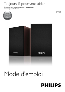 Mode d’emploi Philips SPA20 Haut-parleur