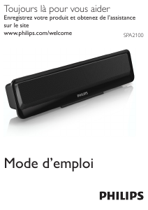 Mode d’emploi Philips SPA2100 Haut-parleur