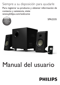 Manual de uso Philips SPA2335 Altavoz