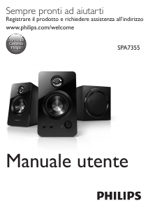 Manuale Philips SPA7355 Altoparlante