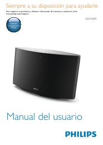 Manual de uso Philips SW750M Altavoz