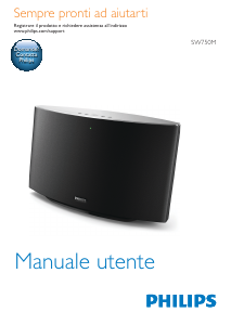 Manuale Philips SW750M Altoparlante