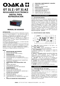 Manual de uso Osaka OT 31 AZ Termostato