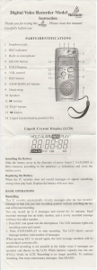 Handleiding Nexium Digital Audiorecorder