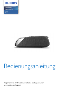 Bedienungsanleitung Philips TAJS50 Lautsprecher