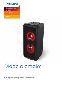 Mode d’emploi Philips TANX200 Haut-parleur