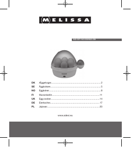 Bruksanvisning Melissa 643-239 Eggkoker