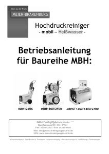 Bedienungsanleitung Meier-Brakenberg MBH1800 Hochdruckreiniger