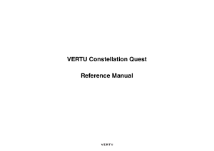 Manual Vertu Constellation Quest RM-582V Mobile Phone
