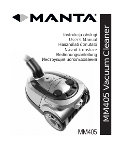 Manuál Manta MM405 Vysavač
