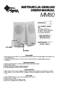 Manual Manta MM80 Speaker