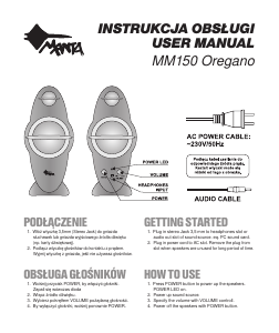 Instrukcja Manta MM150 Oregano Głośnik