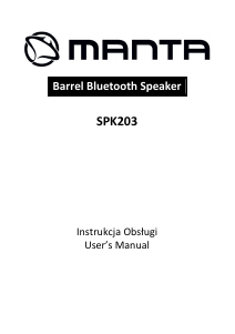 Instrukcja Manta SPK203 Głośnik