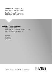 Mode d’emploi ETNA KIV354RVS Table de cuisson