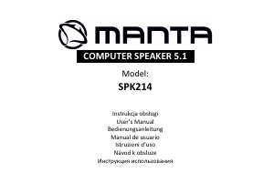 Руководство Manta SPK214 Динамики