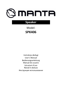 Manual Manta SPK406 Speaker