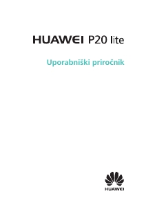 Priročnik Huawei P20 Lite Mobilni telefon