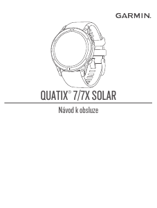 Manuál Garmin Quatix 7X Chytré hodinky
