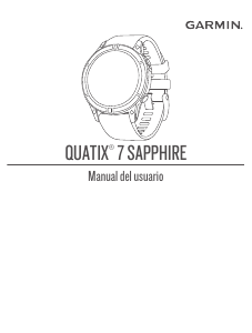 Manual de uso Garmin Quatix 7 Smartwatch