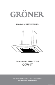 Manual de uso Gröner QCV60T Campana extractora