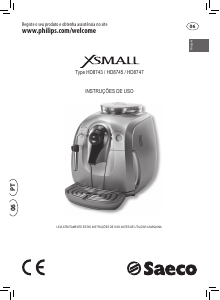 Manual Philips Saeco HD8743 Xsmall Máquina de café