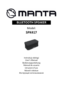 Руководство Manta SPK417 Динамики