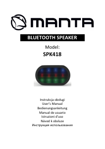 Manual Manta SPK418 Speaker