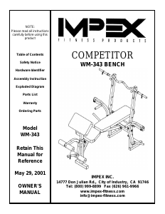 Manual Impex WM-343 Multi-gym