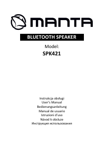 Manuale Manta SPK421 Altoparlante