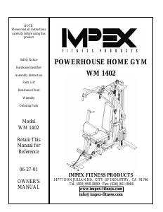 Handleiding Impex WM-1402 Fitnessapparaat