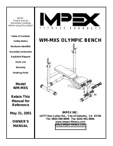 Manual Impex WM-MXS Multi-gym