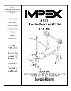 Manual Impex TSA-499 Multi-gym