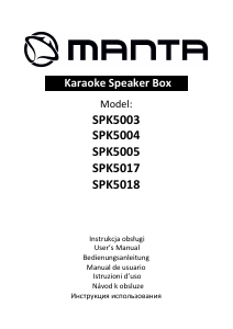Handleiding Manta SPK5003 Luidspreker