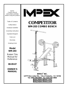 Manual Impex WM-203 Multi-gym