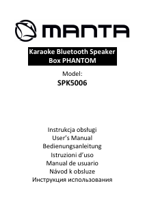 Manuál Manta SPK5006 Reproduktor