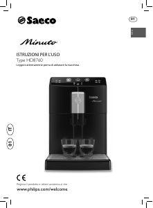 Manuale Philips Saeco HD8760 Minuto Macchina da caffè
