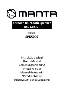 Manual de uso Manta SPK5007 Altavoz