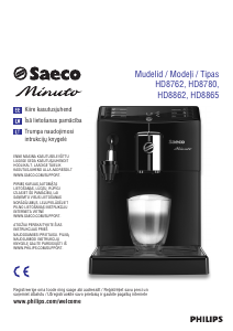 Manual Philips Saeco HD8762 Minuto Coffee Machine