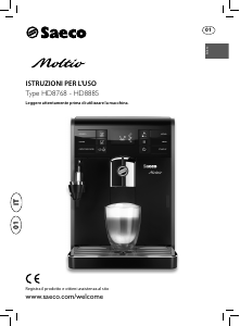 Manuale Philips Saeco HD8768 Moltio Macchina da caffè