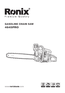 Manual Ronix 4645pro Chainsaw