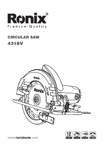 Manual Ronix 4318V Circular Saw