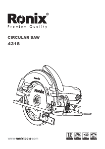 Manual Ronix 4318 Circular Saw