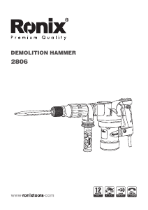 Manual Ronix 2806 Demolition Hammer