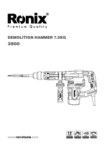 Manual Ronix 2800 Demolition Hammer