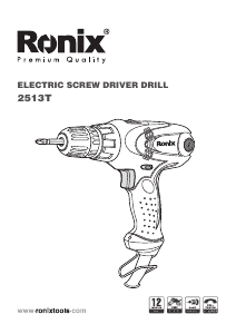 Manual Ronix 2513T Drill-Driver