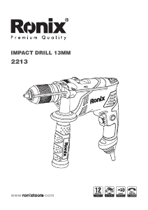 Manual Ronix 2213 Impact Drill