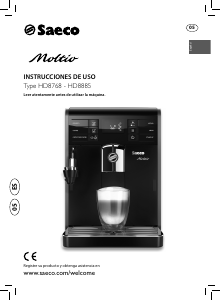 Manual de uso Philips Saeco HD8768 Moltio Máquina de café